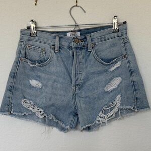 Pistola High Rise Relaxed Cutoff Denim Shorts - Size 27 & 28